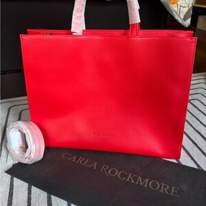 Carla Rockmore Vibrant Red Tote Bag